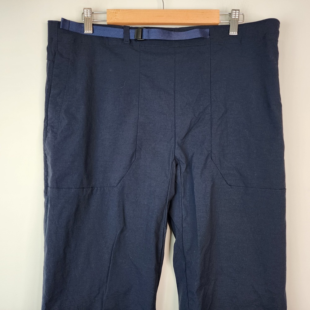 Rapha Easy Tech Pants Men's XXL Navy Blue Nylon Stretch Belt Pull-on Commuter - Picture 3 of 9